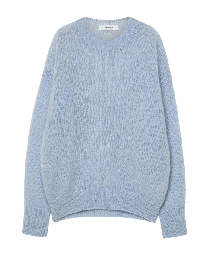 

Супердетский мохеровый свитер, мягкий, роскошный, зимний Pomandã¨Re, синий