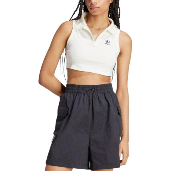 Топ премиум оригиналы rib top asia sizing Adidas, белый — фото 3