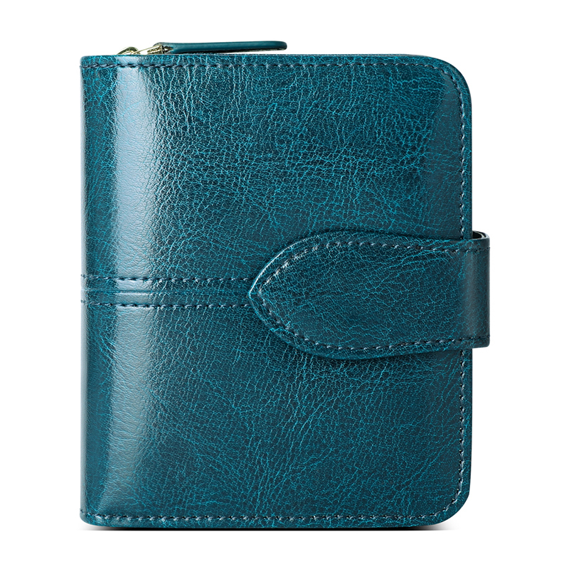 

Banyanu Кошелёк, Peacock Blue (Coin Compartment Style)-Anti-Skimming
