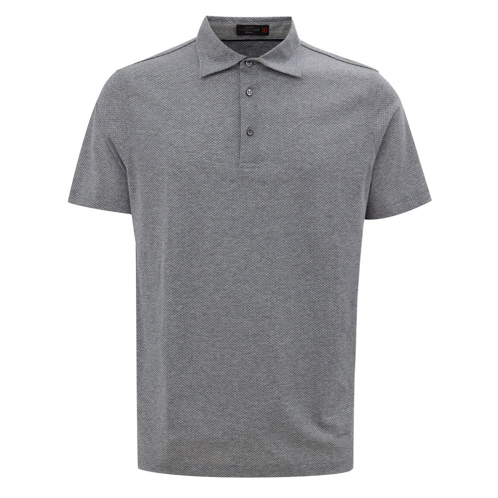 

Мужская рубашка-поло Corneliani Cotton, серый