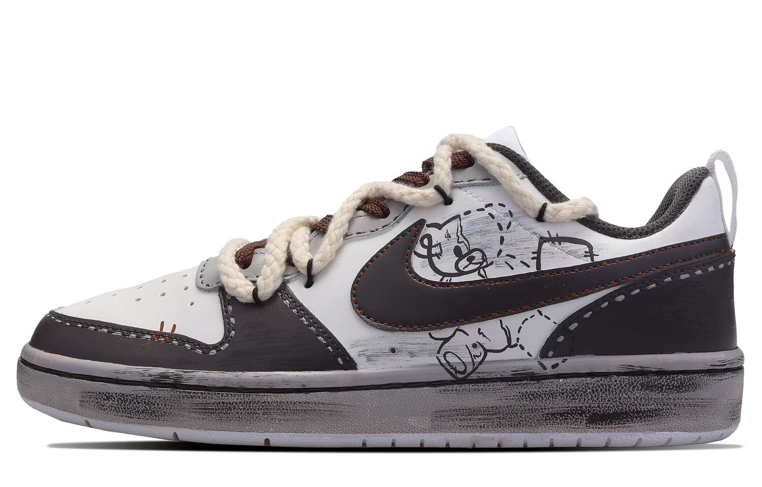 

Женские кроссовки для скейтбординга Nike Court Borough, Brownish brown