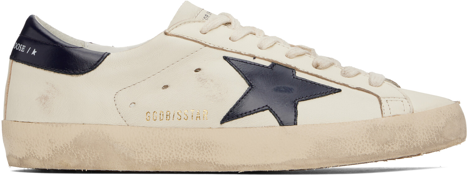 

Кроссовки Off-White Super-Star Golden Goose, Beige/Night blue, Белый, Кроссовки Off-White Super-Star Golden Goose, Beige/Night blue