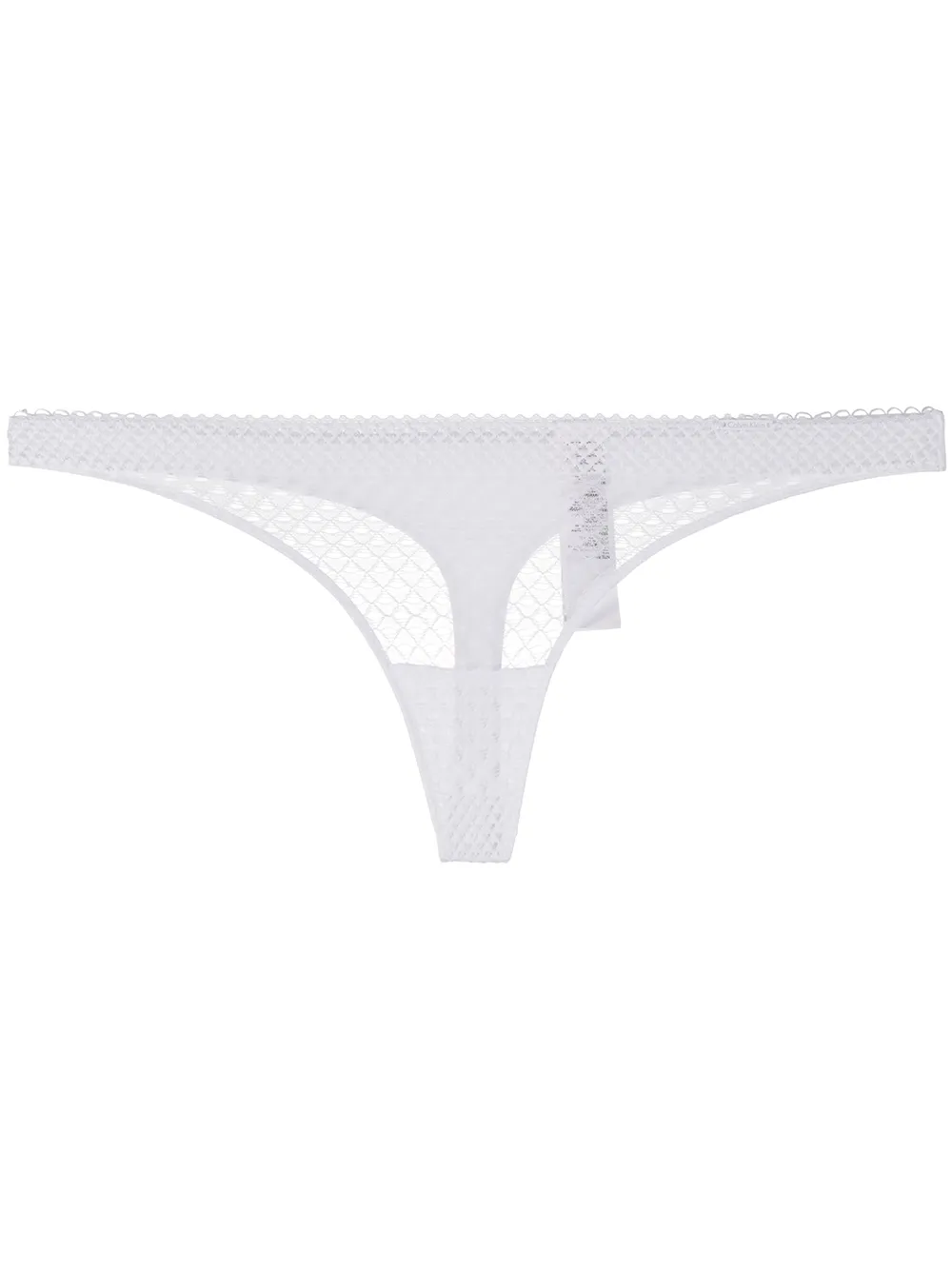 

Трусы-стринги Piqué Lace Calvin Klein, черный