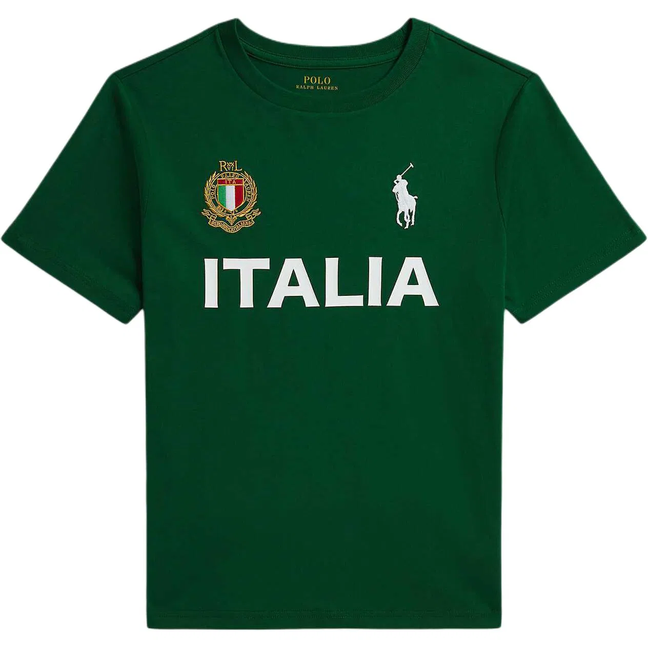 Футболка с круглым вырезом Polo Ralph Lauren для детей, зеленый