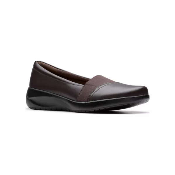 Женские повседневные слипоны Kaetlyn Rhea Clarks, цвет chocolate leather