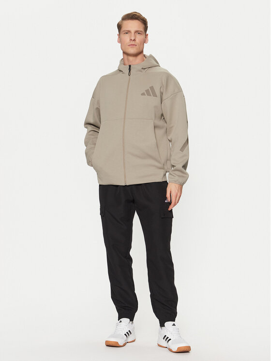 Толстовка обычного кроя Z.N.E. JC5495 Adidas, бежевый — фото 2