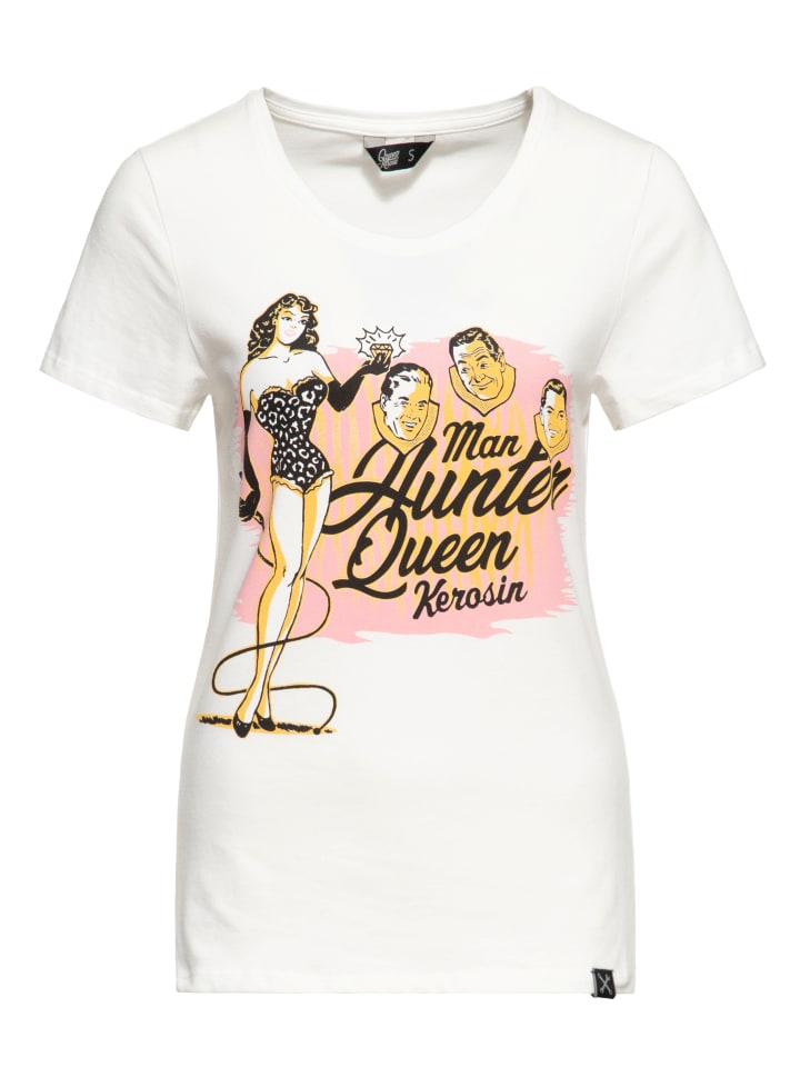 

Футболка Queen Kerosin Classic Man Hunter белого цвета Queen Kerosin, Белый, Футболка Queen Kerosin Classic Man Hunter белого цвета Queen Kerosin