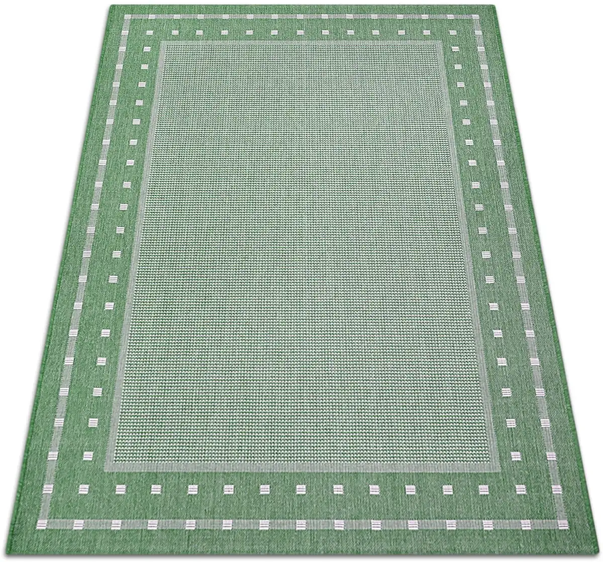 

Ковер для дома "Белз", прямоугольный, плоского плетения, имитация сизаля, крапчатый, с каймой, легкий в уходе, Сканди Home affaire 80х150 см, зеленый