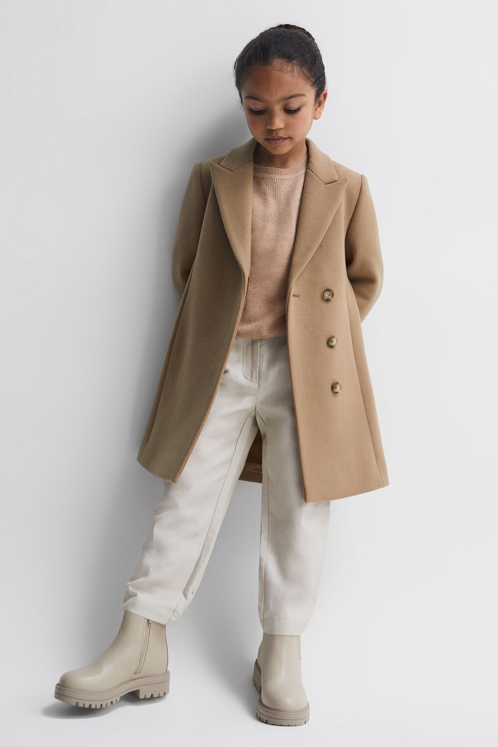 

Длинное пальто Harlow из смесовой шерсти Reiss