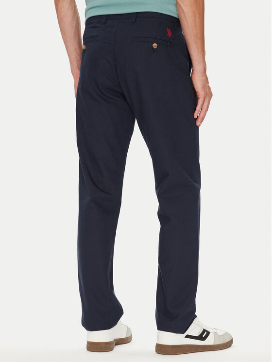 Чиносы slim fit MUP3610 U.S. Polo Assn., синий — фото 3
