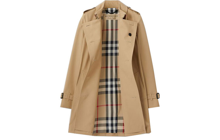 Тренч Burberry, женский, повседневный стиль, медовый — фото 2