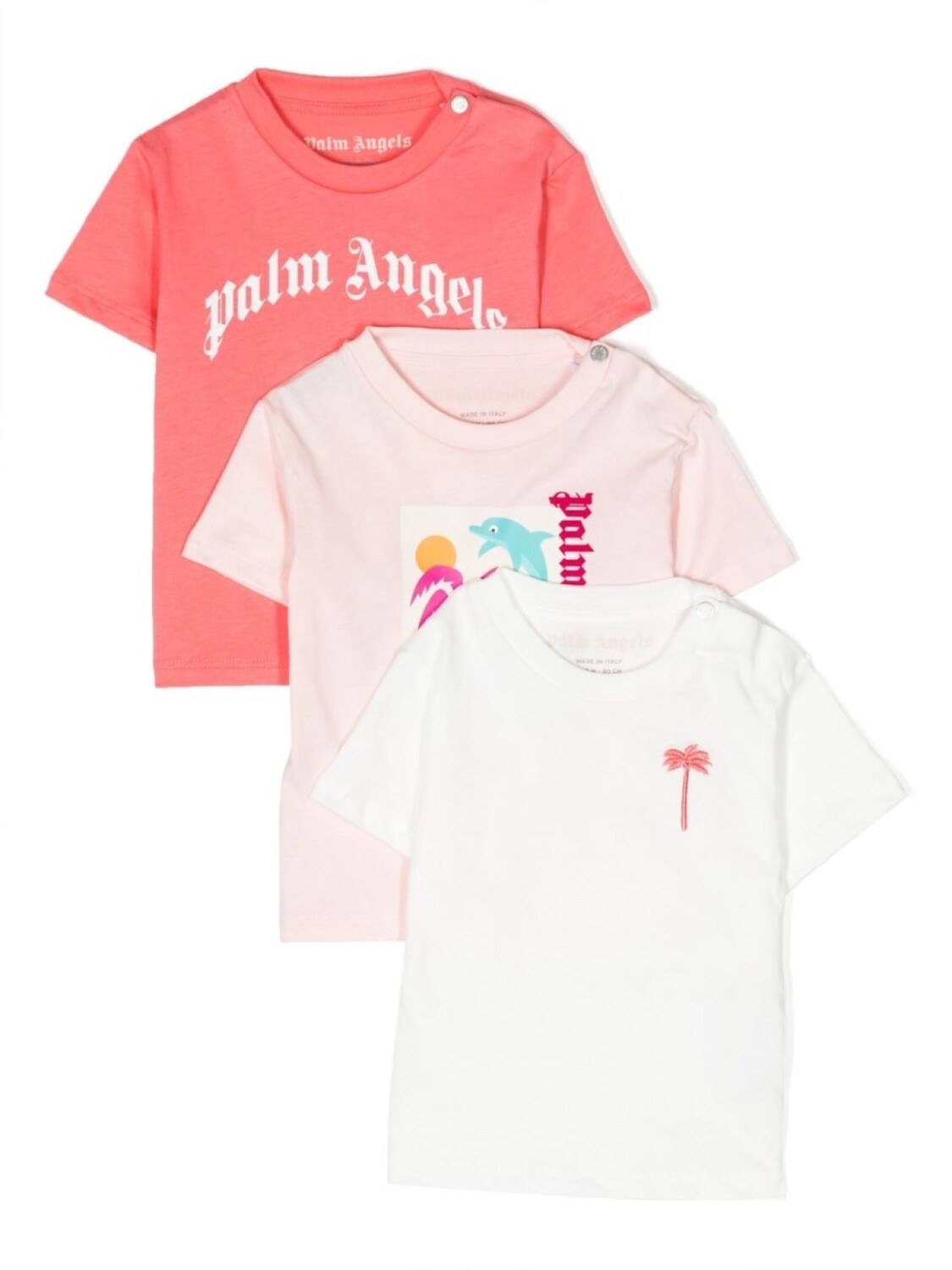 

Palm Angels Kids футболка с логотипом, белый