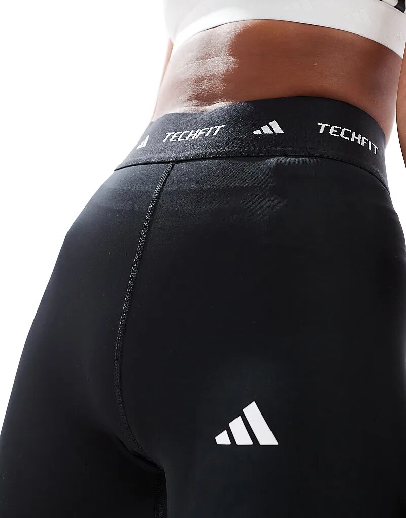 Шорты adidas Training tech fit sculpt черного цвета adidas performance — фото 4