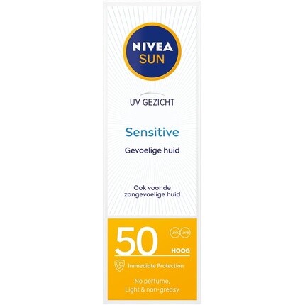 

Солнцезащитный крем для чувствительного лица Spf50+ 50G, Nivea