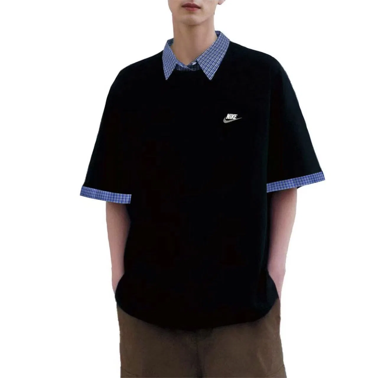 Футболка Nike Sportswear Club черная — фото 4