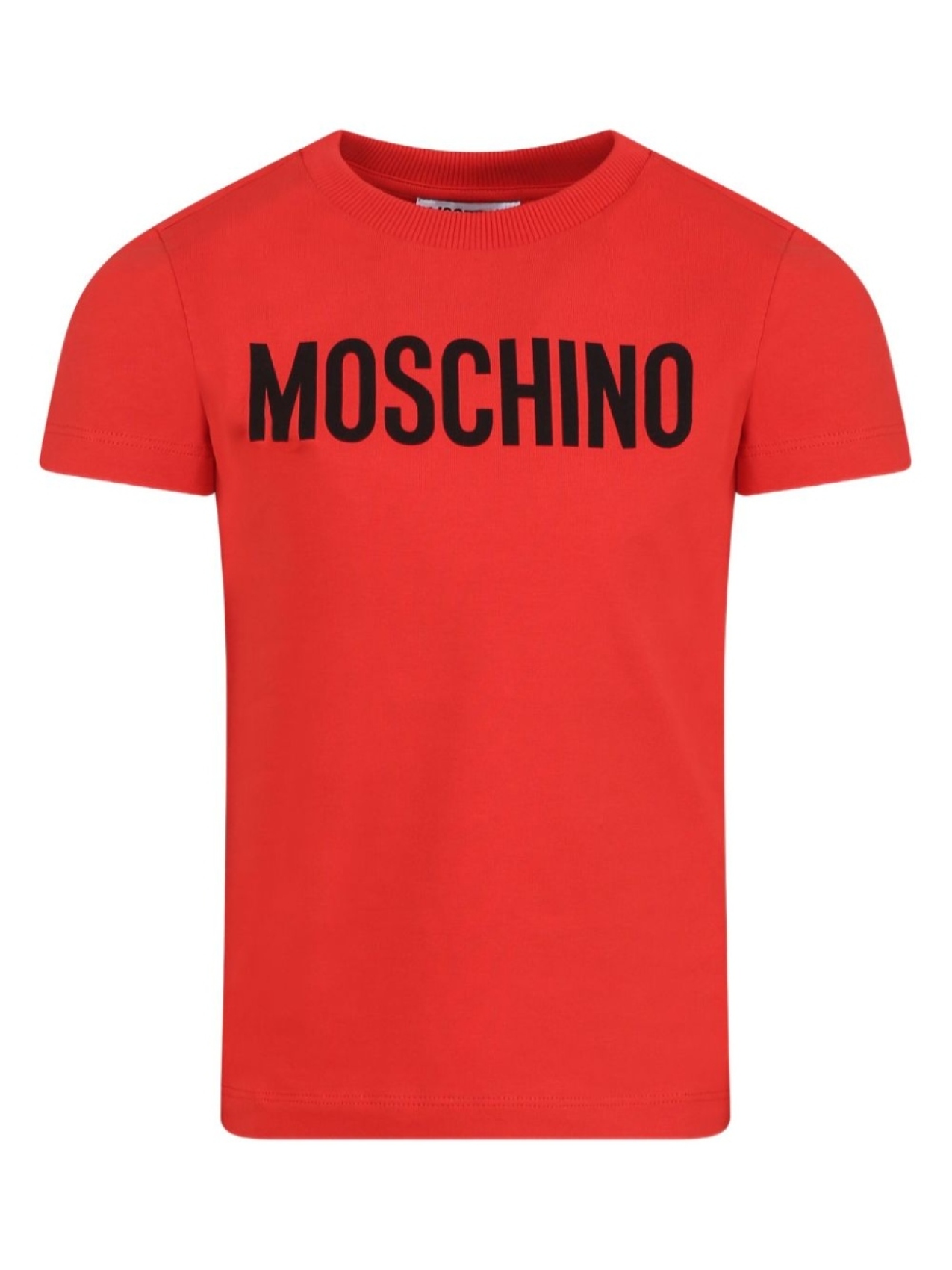 Moschino Kids футболка с логотипом, красный