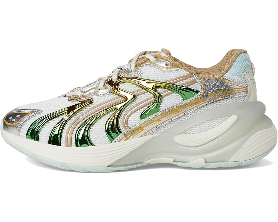 Кроссовки PUMA Inverse Sneakers, цвет Warm White/Archive Gold — фото 4