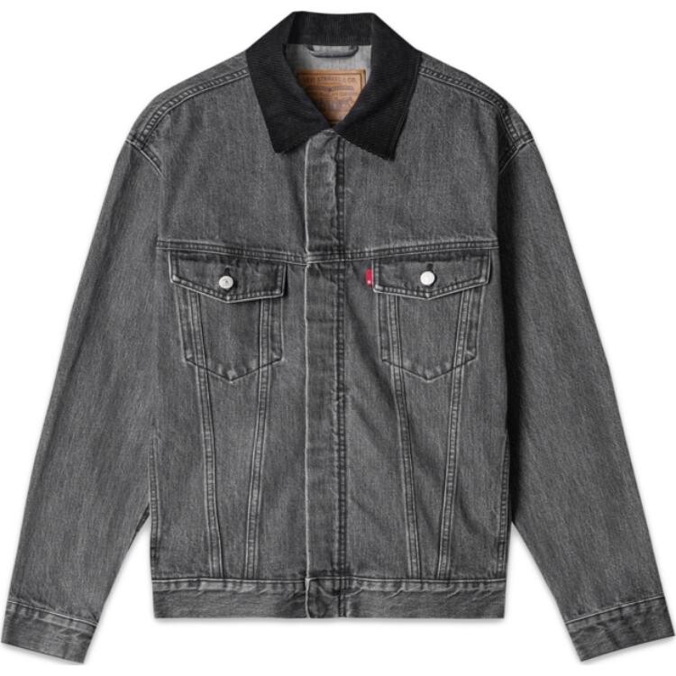 

Джинсовая куртка мужская серый Levis