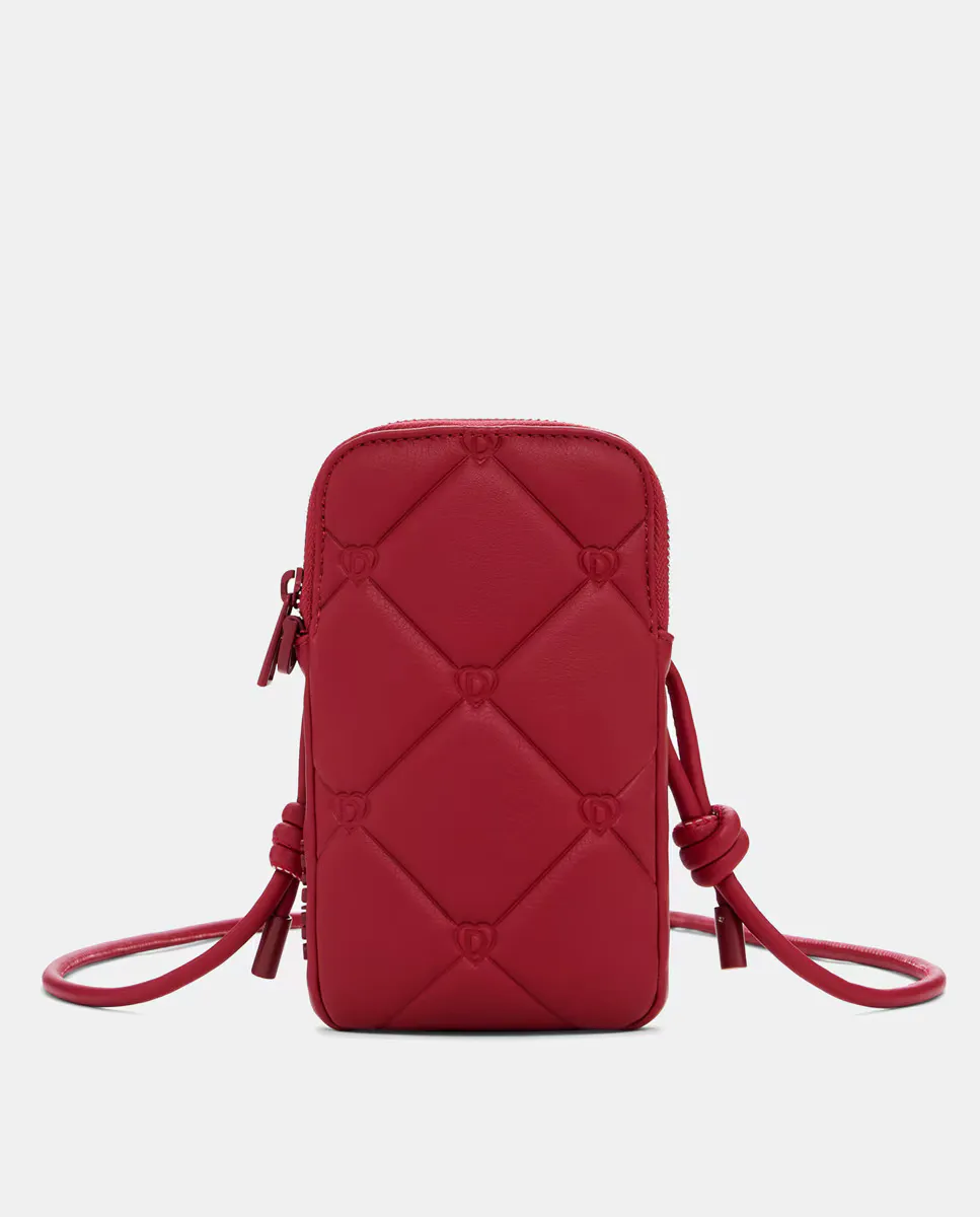 

Мягкий держатель для мобильного телефона из искусственной кожи Desigual, красный