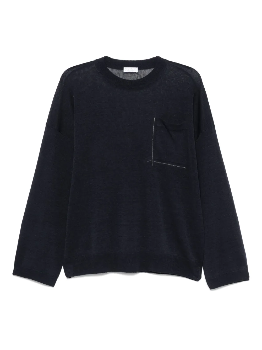 

Топ с декором Monili Brunello Cucinelli, синий