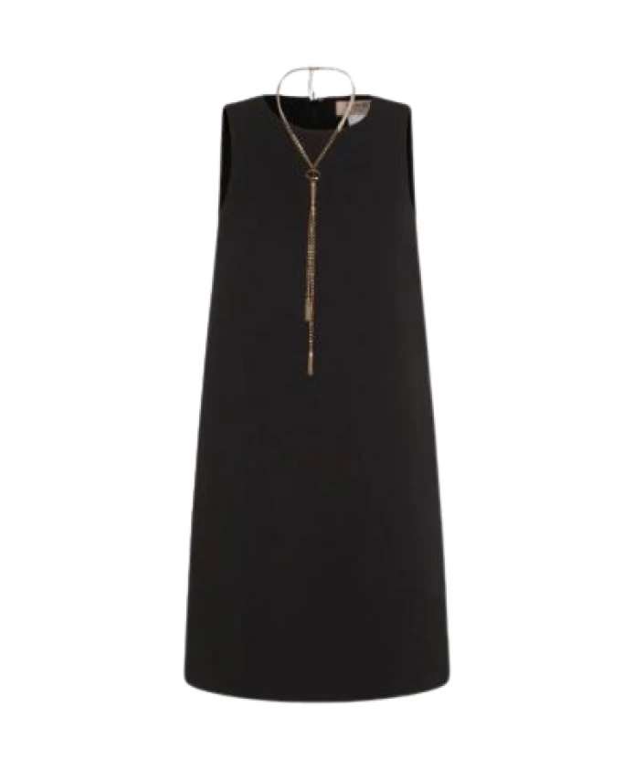 

Черное платье А-силуэта без рукавов Twinset, черный