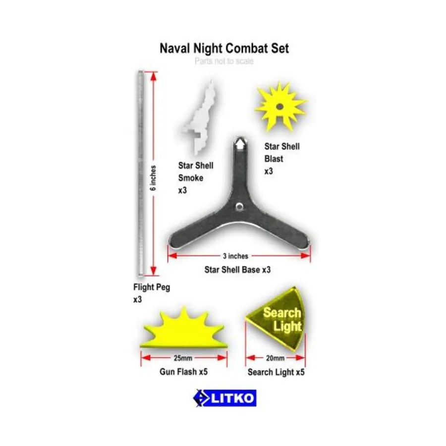 

Набор «Морской ночной бой», Token Sets - Naval Gaming (Litko Aerosystems)