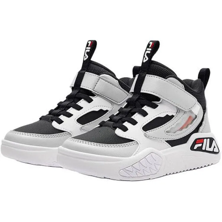 FILA KIDS Скользоустойчивые высокие детские скейтерские кроссовки blue gray — фото 4