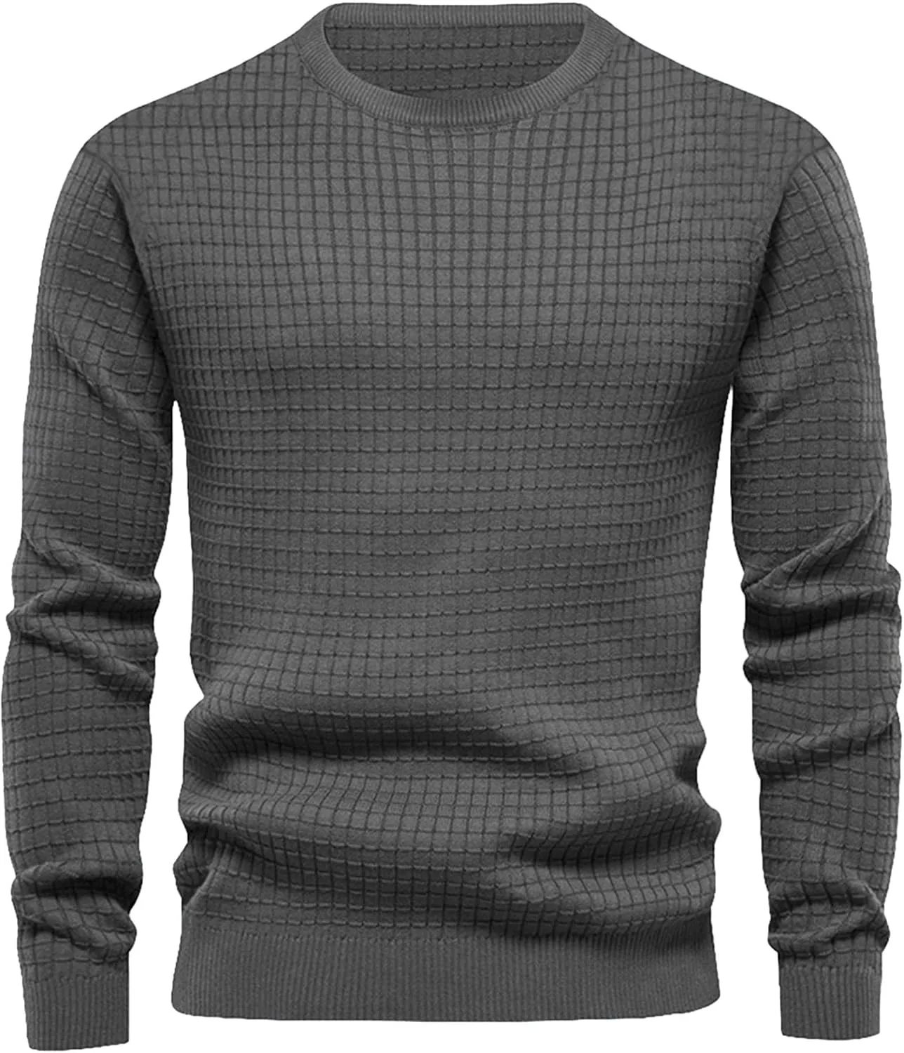 

Мужской классический свитер-пуловер с длинными рукавами, базовый, однотонный, slim fit Gsywaipei