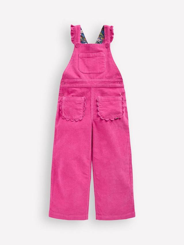 

Детские вельветовые комбинезоны с рюшами Mini Boden, Raspberry Pink