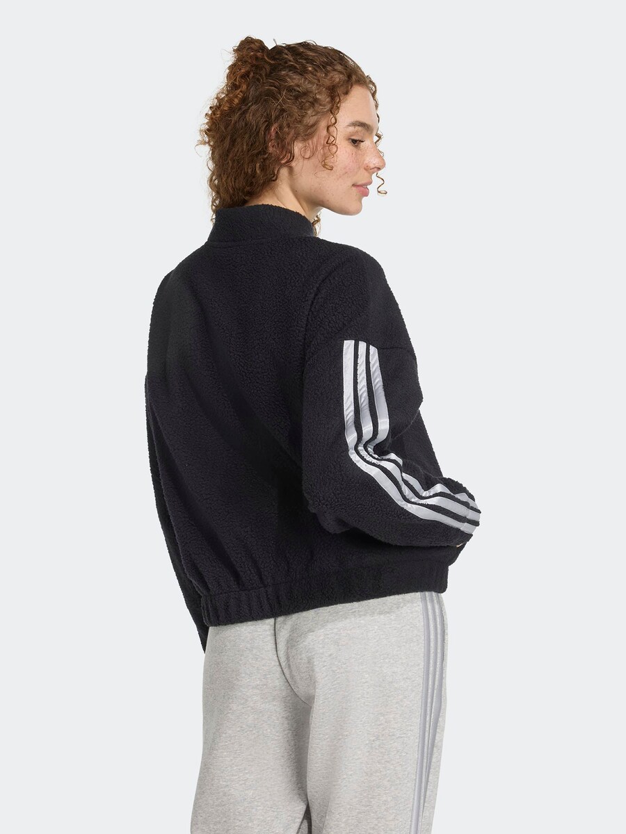 Спортивная толстовка с капюшоном на молнии ADIDAS SPORTSWEAR, Black — фото 4