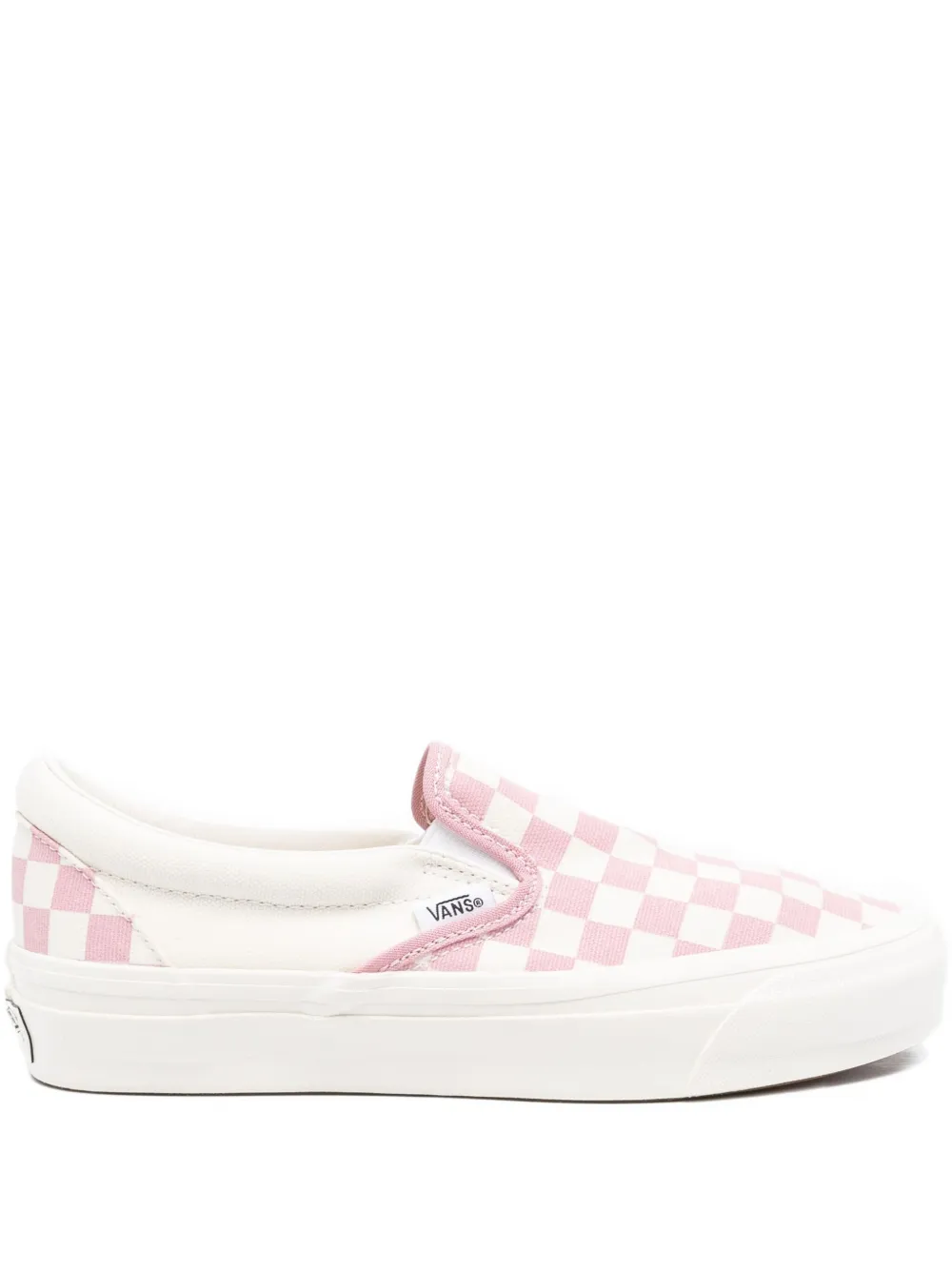 

Классические кеды-слипоны с шахматным узором Vans, розовый