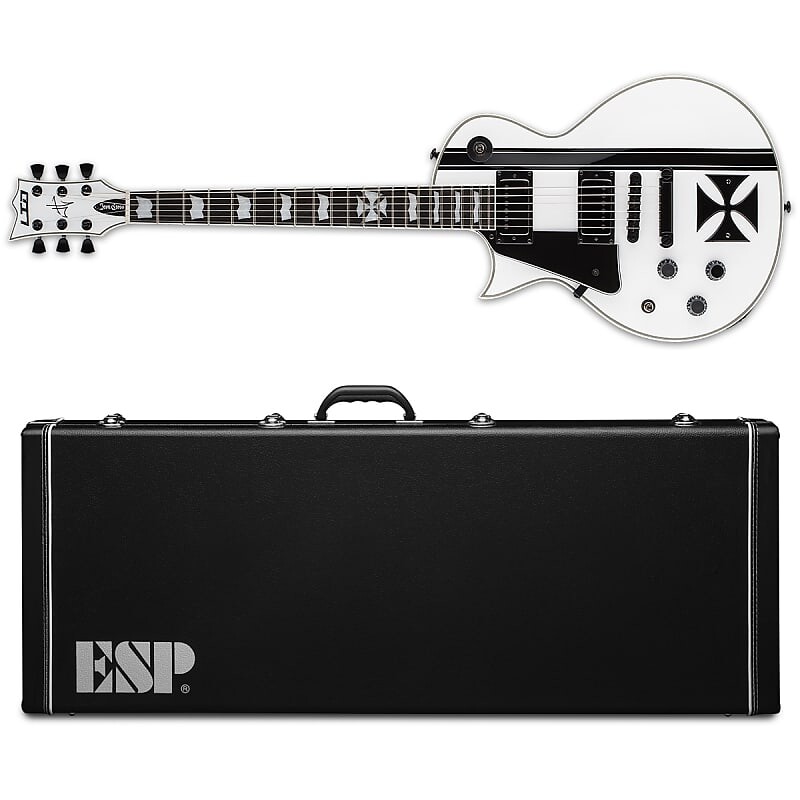 

Электрогитара ESP LTD James Hetfield Iron Cross Left Handed SW Snow White NEW with ESP CASE!