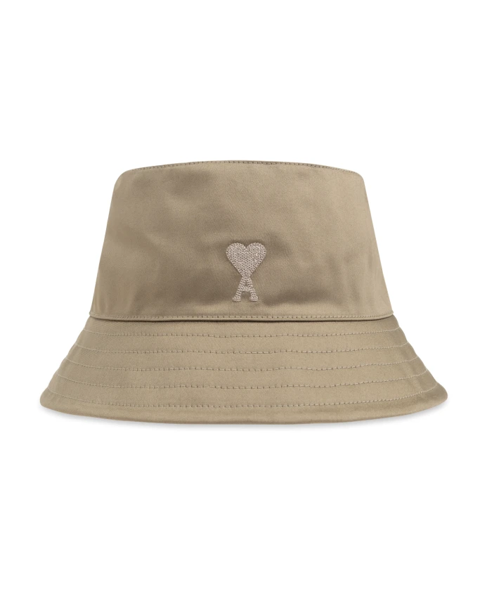 

Кепка с логотипом Ami Paris, бежевый