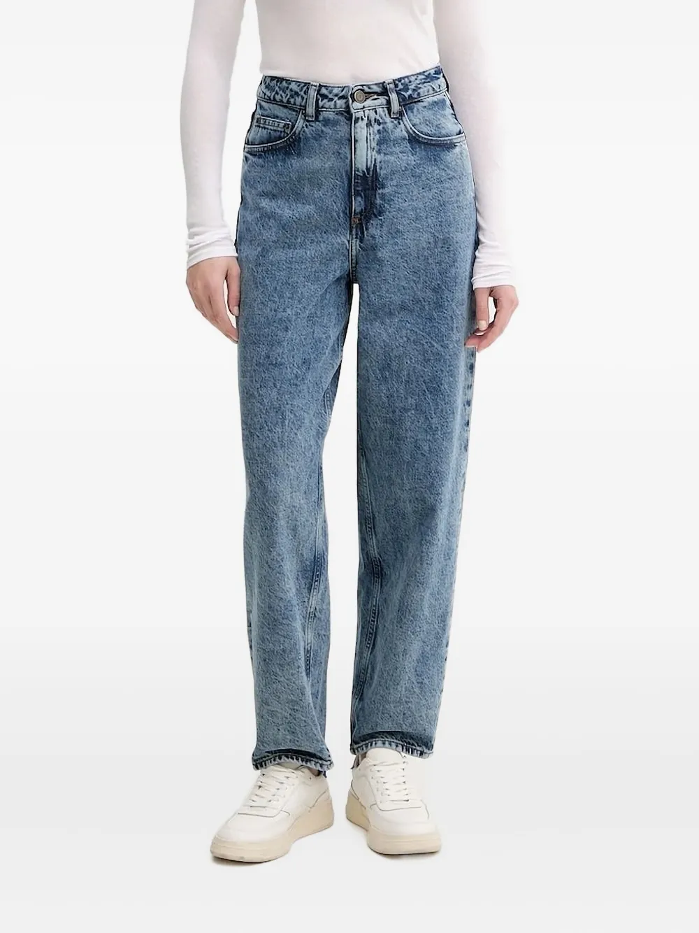 

Джинсы с эффектом кислотной стирки American Vintage, синий