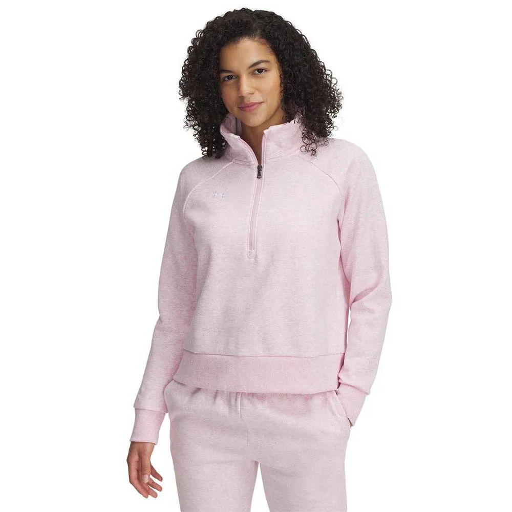 

Толстовка Under Armour Rival Fleece half zip, розовый
