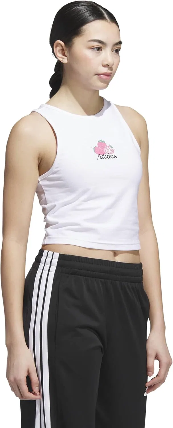 Топ-майка adidas Farmers Market Graphic, белый — фото 2