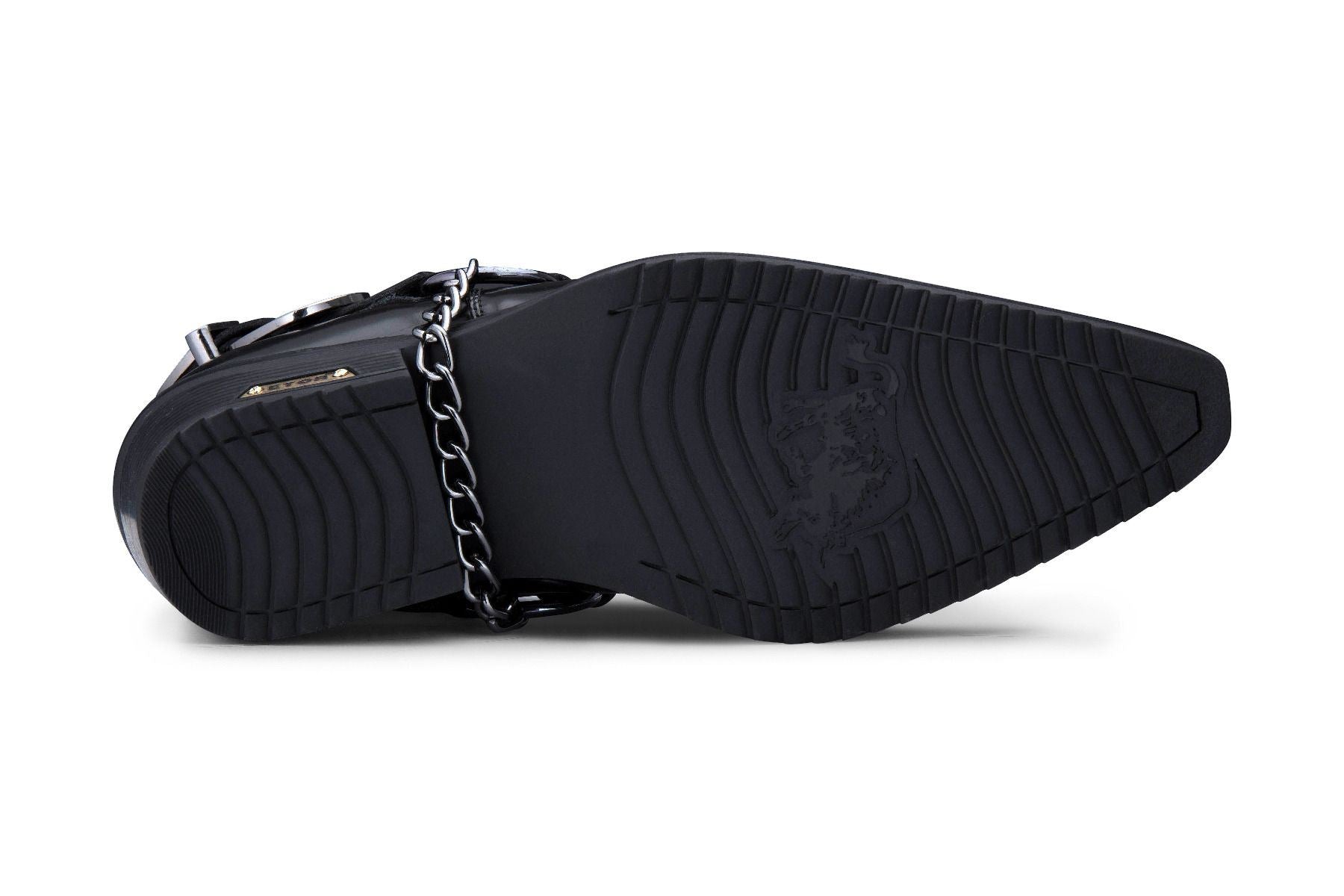 Мужские ковбойские туфли Black Eagle с кубинским каблуком из кожи Infinity Leather — фото 2