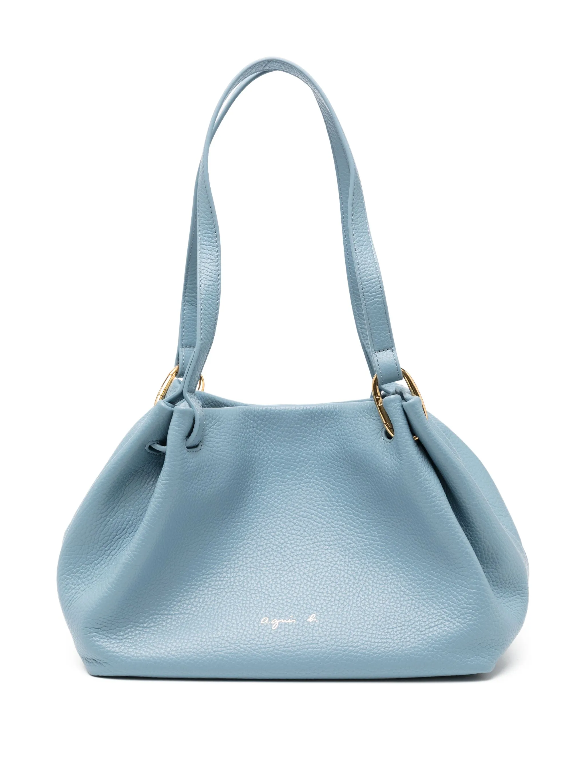 

Сумка-тоут с логотипом Agnès B., синий