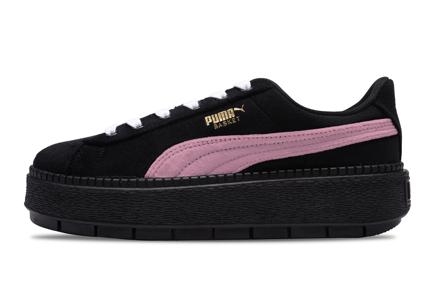 

Кроссовки для скейтбординга на платформе Trace женские с низким верхом, черный/розовый Puma