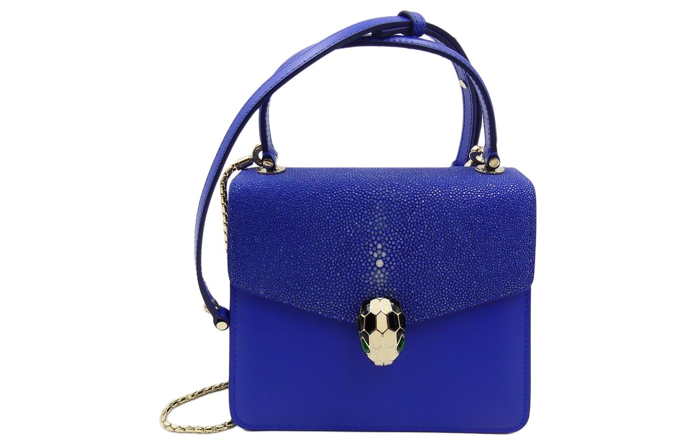 

BVLGARI Сумка Serpenti Forever из кожи коровы в технике трамп