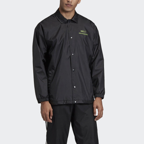Куртка adidas originals Torsion Coachjk Sports Jacket Black, черный — фото 3