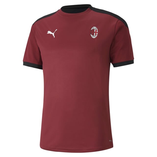 

Мужская красная тренировочная футбольная футболка Ac Milan 2020/21 758191 08 Puma, бургундия