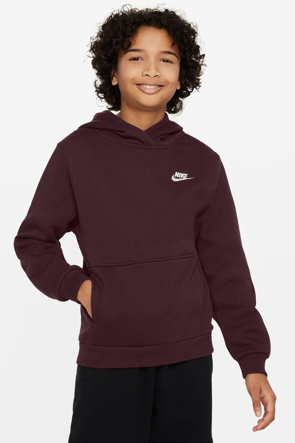 

Толстовка с капюшоном Club из флиса Nike, красный