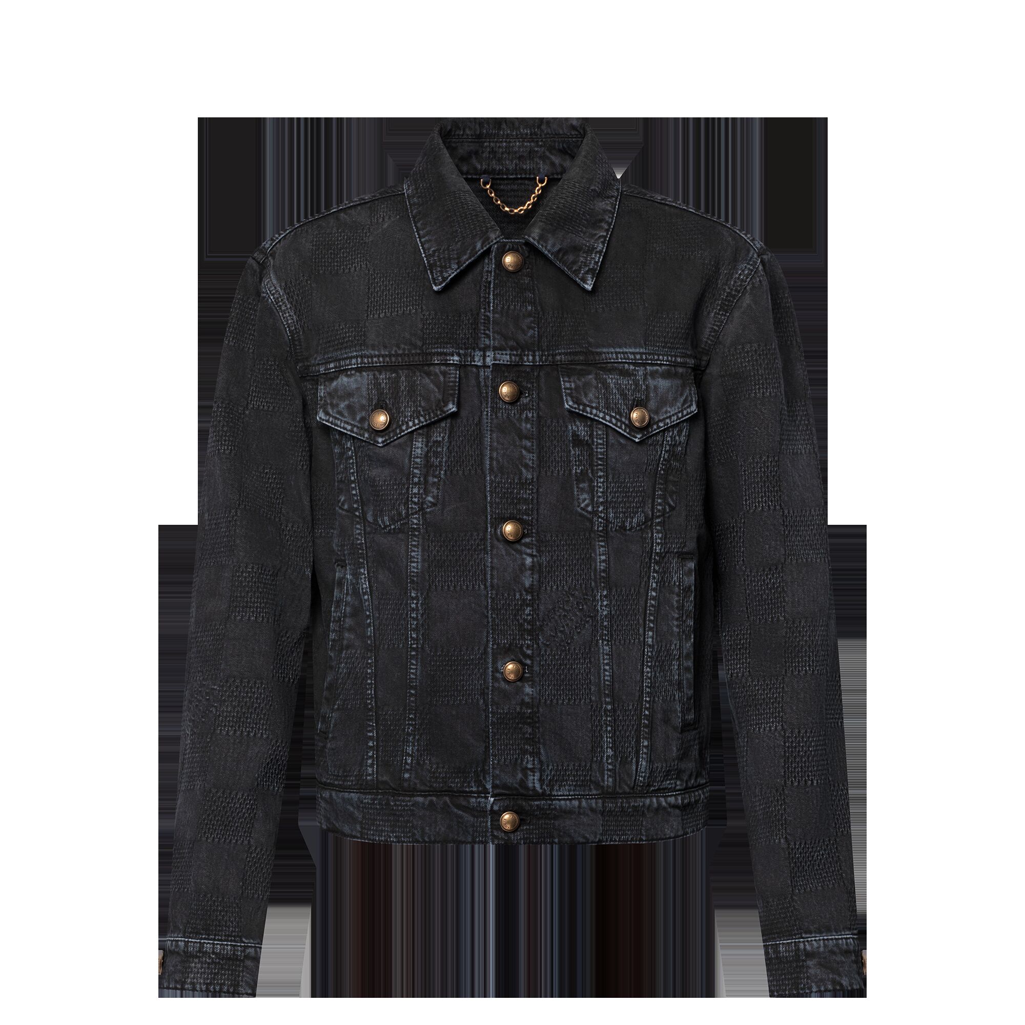 

57th Street NYC Damier джинсовая куртка Trucker Louis Vuitton, черный