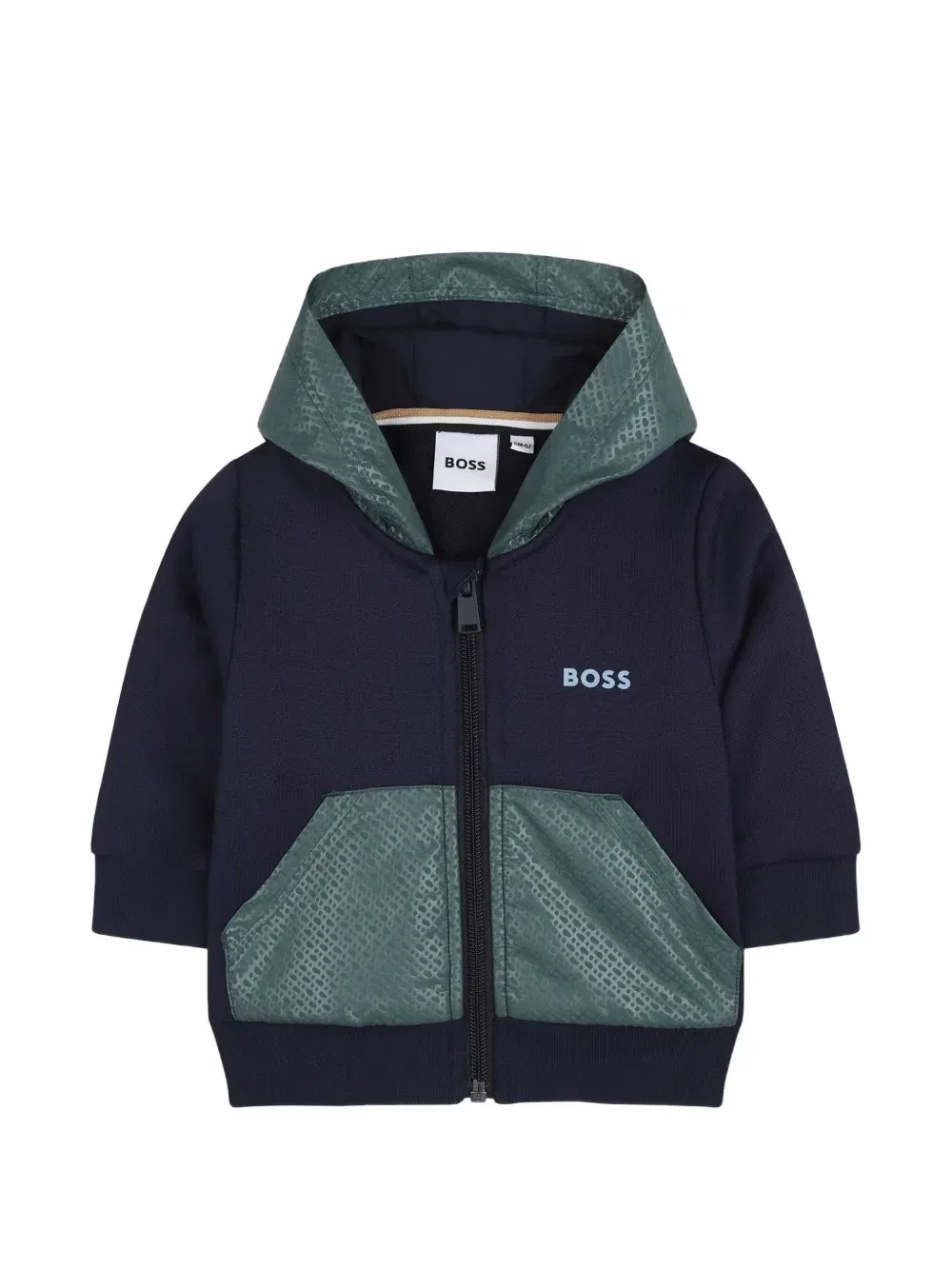 Спортивный костюм с логотипом и вставками Boss Kidswear, синий — фото 3