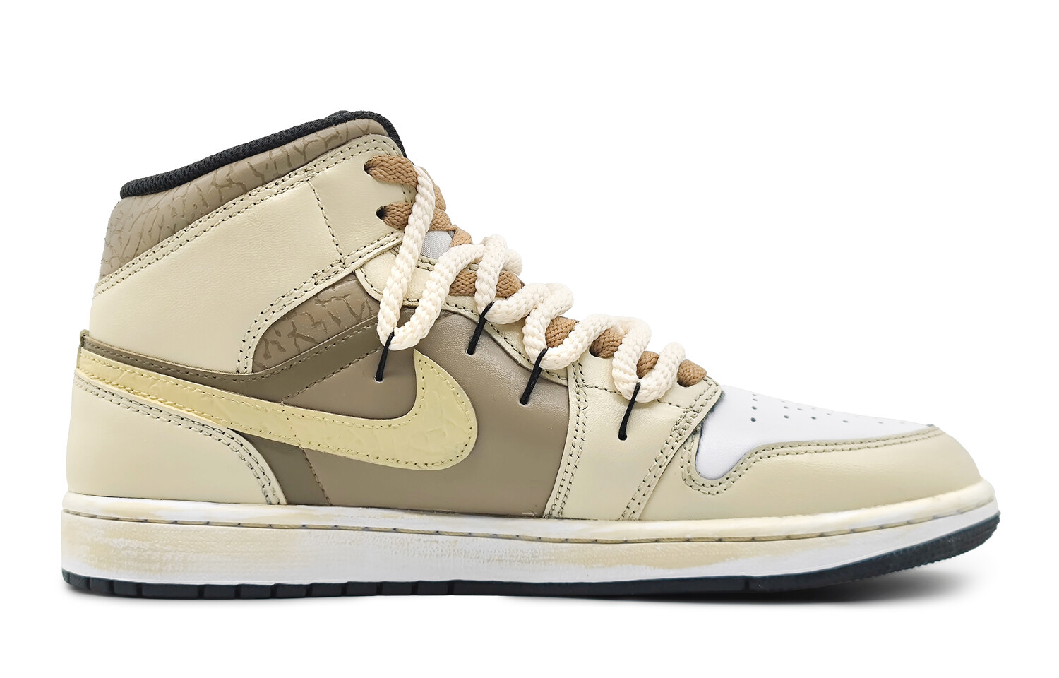 

Кроссовки Air JORDAN 1 Vintage Basketball Shoes Women's High-Top Black White, Черный, Кроссовки Air JORDAN 1 Vintage Basketball Shoes Women's High-Top Black White