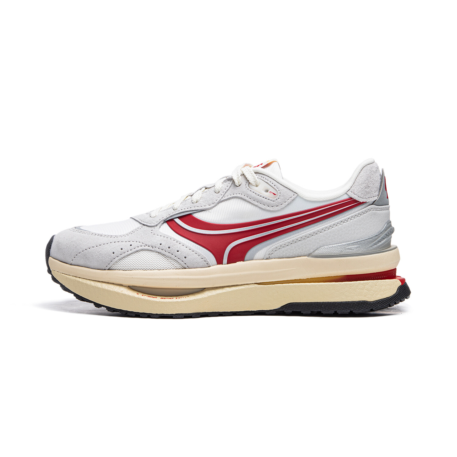 

Кроссовки LINING Lifestyle Shoes Men Low-top Light Soot/milky White, белый