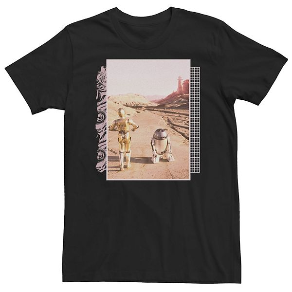 

Футболка Big & tall long walk droids Star Wars