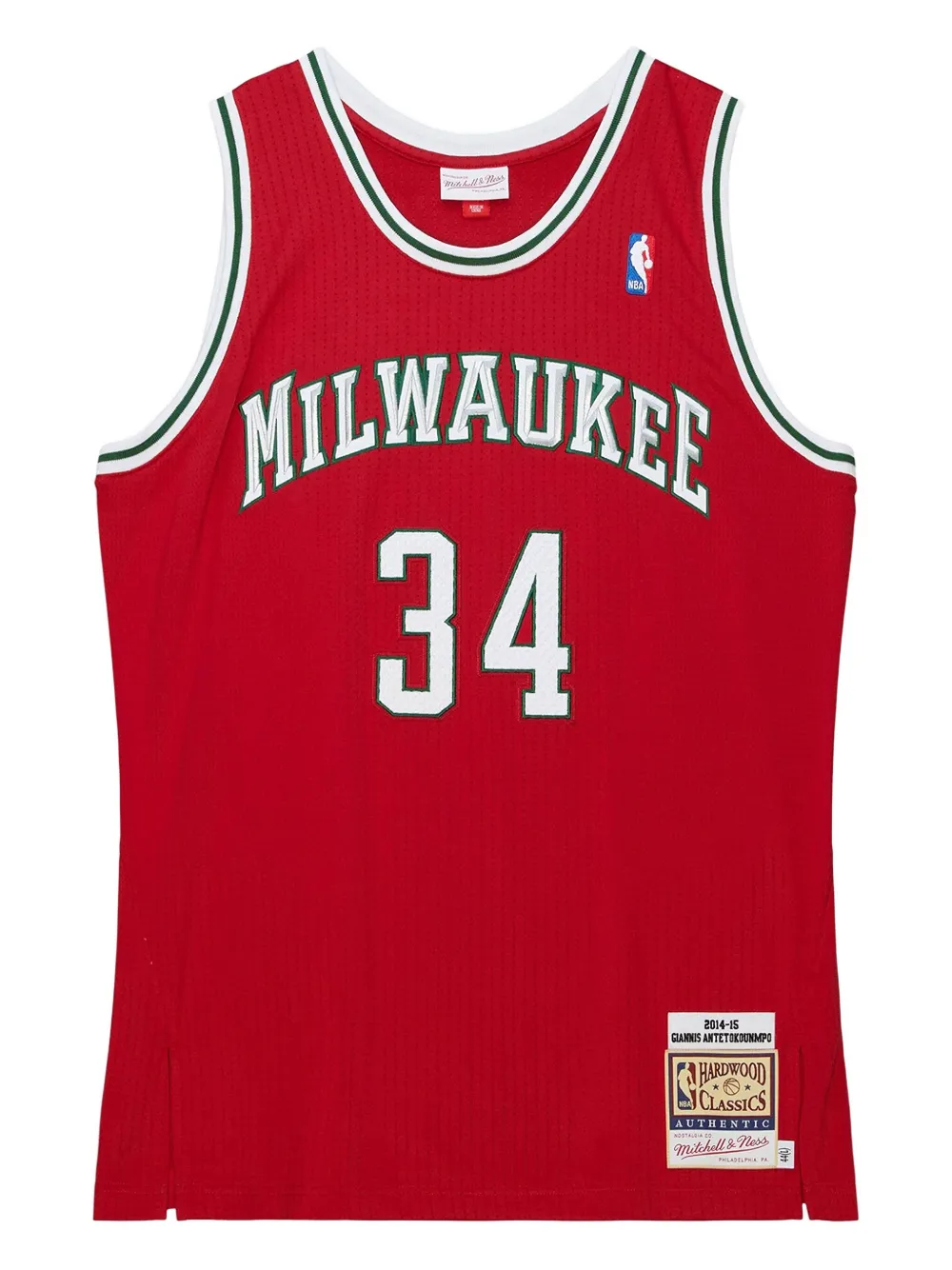 

Топ NBA Milwaukee Bucks 2014 Giannis Antetokounmpo Mitchell & Ness, красный