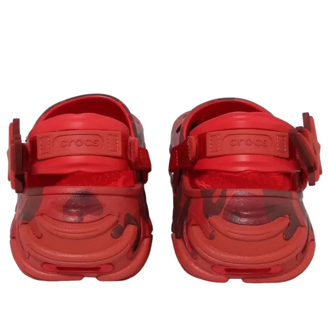 Сабо Crocs x BAPE Echo RO Clog 'Red Camo' 213140-8C1, красный — фото 4